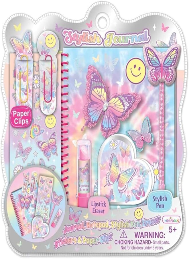 Hot Focus Tie Dye Butterfly Stylish Journal